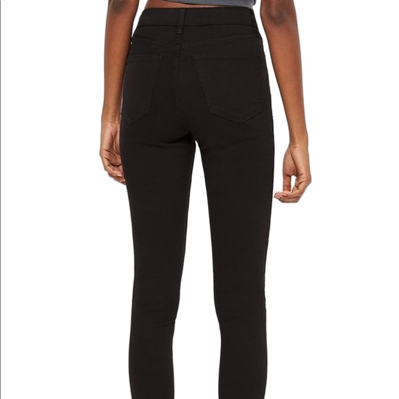 TOPSHOP HIGH WAISTED BLACK JAIME JEANS (NEW) - Picture 5 of 6